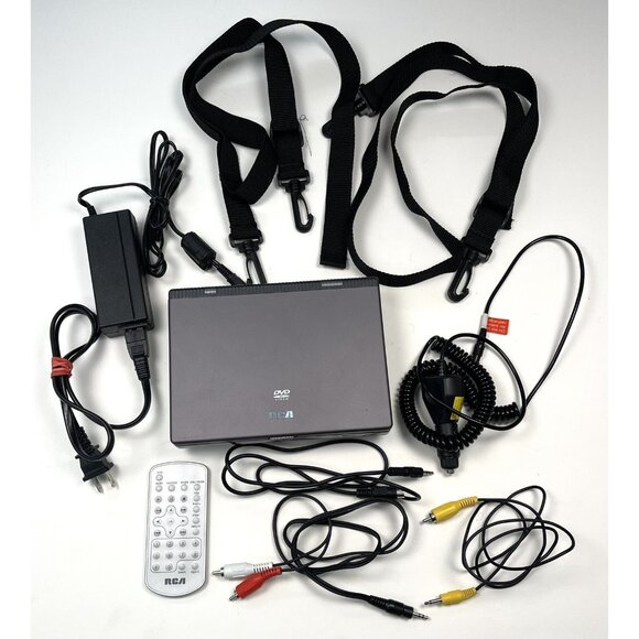 RCA Digital Photoview 7" PORTABLE DVD PLAYER w/ Remote Cords Straps DRC622N EUC - Picture 1 of 16